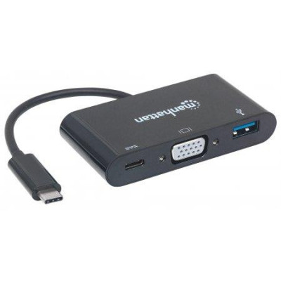 Manhattan SuperSpeed USB-C VGA Docking Converter (152044)