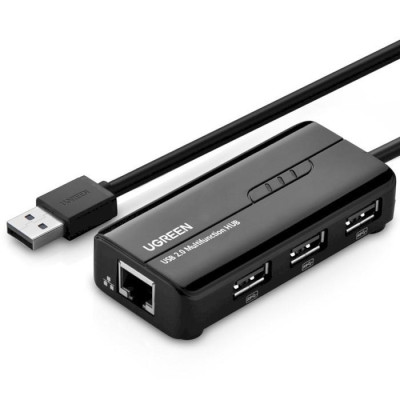 UGREEN USB 2.0 Hub RJ45 Ethernet Adapter (20264)