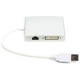 PowerPlant USB3.0 MultiDisplay Adapter with Gigabit Ethernet, DVI + HDMI (dual) (CA912087)