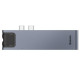 Baseus Thunderbolt C+Pro 7-in-1 Smart HUB Gray (CAHUB-L0G)
