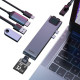 Baseus Thunderbolt C+Pro 7-in-1 Smart HUB Gray (CAHUB-L0G)