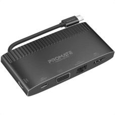 Promate 6-in-1 Highly Versatile USB-C Media Hub (MediaHub-C6)