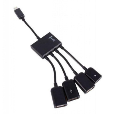 Lapara LA-MICROUSB-OTG-HUB BLACK