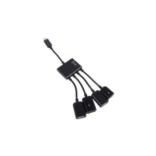 Lapara LA-MICROUSB-OTG-HUB BLACK