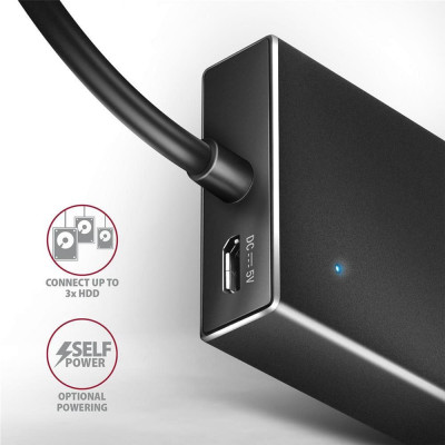 AXAGON HUE-F7C Black