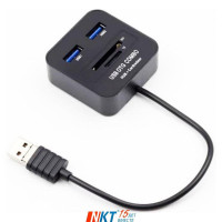 Lapara LA-MICROUSB-OTG-HUB-CR BLACK