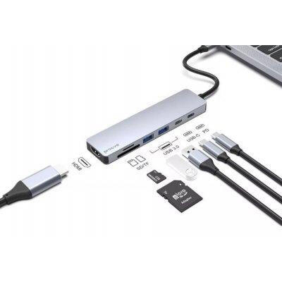 Proove Iron Link 7 in 1 Hub Silver (HBIL00222004)
