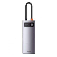 Baseus Metal Gleam Series 5-in-1 Multifunctional Type-C HUB Docking Station Space Gray (CAHUB-CX0G)