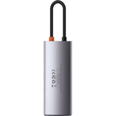 Baseus Metal Gleam Series 5-in-1 Multifunctional Type-C HUB Docking Station Space Gray (CAHUB-CX0G)