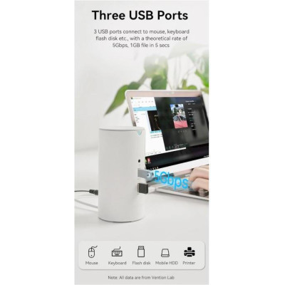 Vention 12 in 1 USB-C Vertical Dock in g Station (TPHWC-EU)
