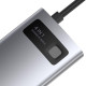 Baseus Metal Gleam Series 4-in-1 Multifunctional Type-C HUB Docking Station Space Gray (CAHUB-CY0G)