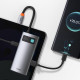 Baseus Metal Gleam Series 4-in-1 Multifunctional Type-C HUB Docking Station Space Gray (CAHUB-CY0G)