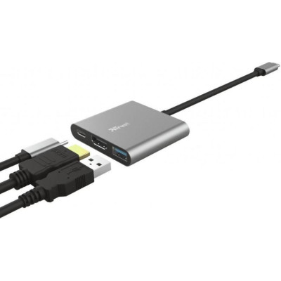 Trust Dalyx 3-in-1 Multiport USB-C Adapter (23772)