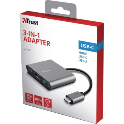 Trust Dalyx 3-in-1 Multiport USB-C Adapter (23772)