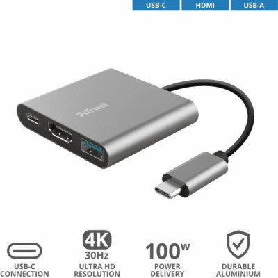 Trust Dalyx 3-in-1 Multiport USB-C Adapter (23772)