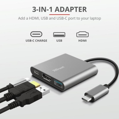 Trust Dalyx 3-in-1 Multiport USB-C Adapter (23772)