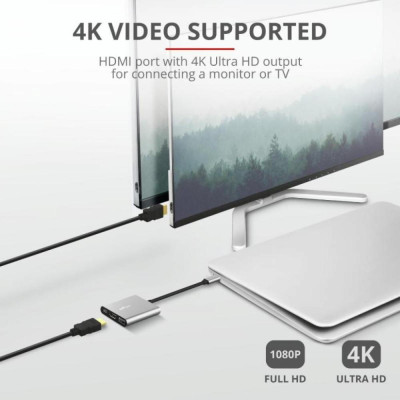 Trust Dalyx 3-in-1 Multiport USB-C Adapter (23772)