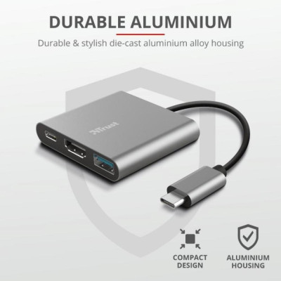 Trust Dalyx 3-in-1 Multiport USB-C Adapter (23772)