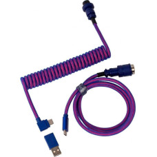 Keychron Premium Coiled Aviator Cable Angled Type-A/Type-C Purpule (CAB3_KEYCHRON)