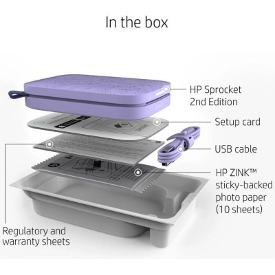 HP Sprocket 2x3 Lilac (HPISPPR)