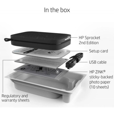 HP Sprocket 2x3 Black Noir (HPISPB)