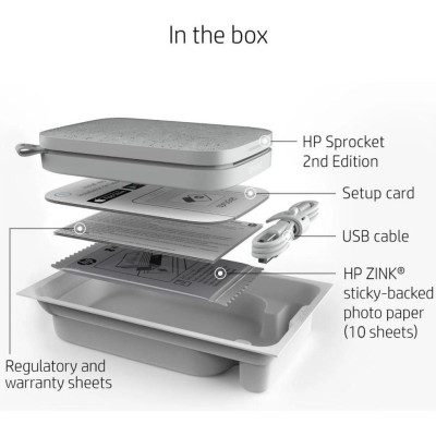 HP Sprocket 2x3 Luna Pearl (HPISPW)