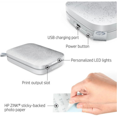 HP Sprocket 2x3 Luna Pearl (HPISPW)