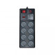 REAL-EL RS-8F USB CHARGE 3M, BLACK (EL122300004)