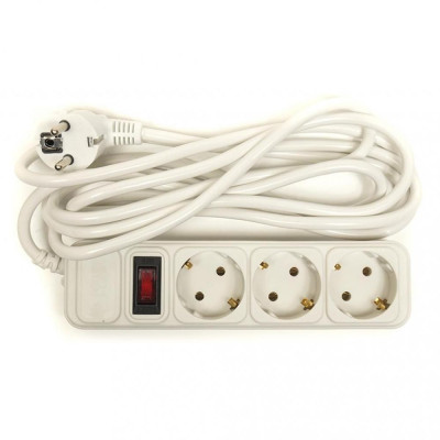 PowerPlant 3 м белый 3 розетки (PPSA10M30S3)