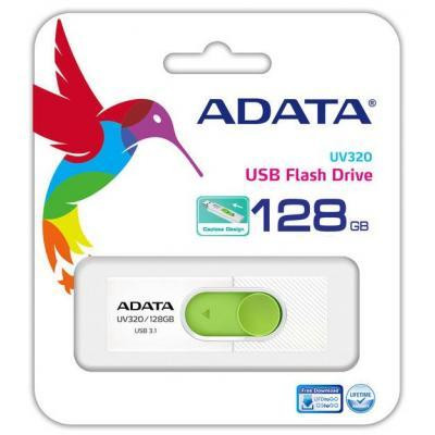 ADATA 128 GB UV320 White/Green (AUV320-128G-RWHGN)