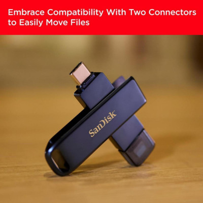 SanDisk 128 GB Phone Drive Lightning/USB-C3.2 Metallic Sky (SDIXD0N-128G-GN6NE)