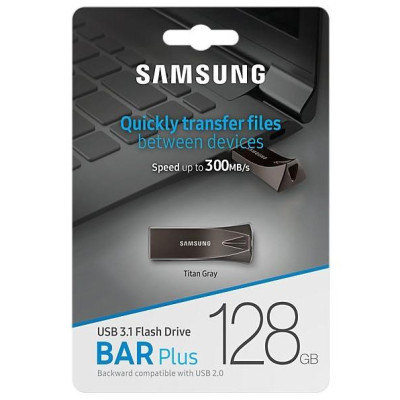 Samsung 256 GB Bar Plus Titan USB 3.1 Gray (MUF-256BE4/APC)