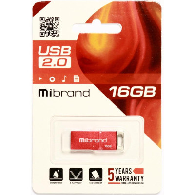 Mibrand 16 GB Chameleon Red (MI2.0/CH16U6R)