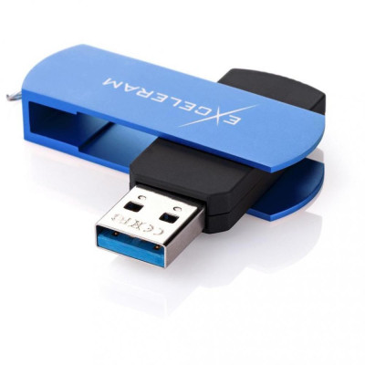 Exceleram 128 GB P2 Series Blue/Black USB 3.1 Gen 1 (EXP2U3BLB128)