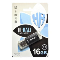 Hi-Rali 16 GB USB 3.0 Flash Drive Rocket series Black (HI-16GB3VCBK)