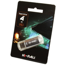 Hi-Rali 4 GB USB Flash Drive V-Cut series Silver (HI-4GBVCSL)