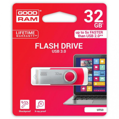 GOODRAM 32 GB Twister USB 3.0 Red UTS3-0320R0R11