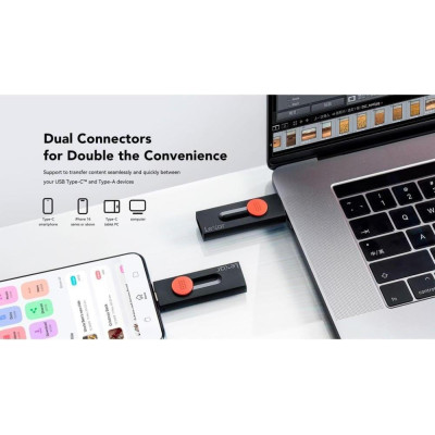 Lexar 256 GB JumpDrive Dual Drive D300 (LJDD300256G-BNBNG)