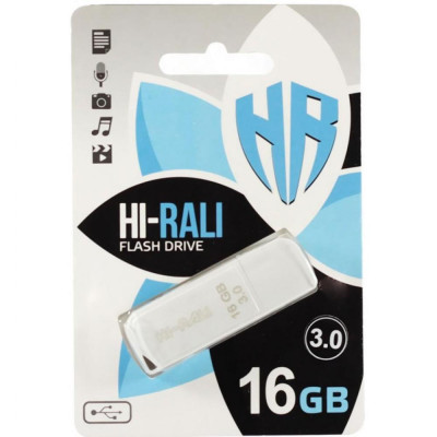 Hi-Rali 16GB Taga USB 3.0 White (HI-16GB3TAGWH)