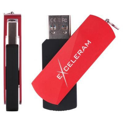 Exceleram 128 GB P2 Series Red/Black USB 3.1 Gen 1 (EXP2U3REB128)