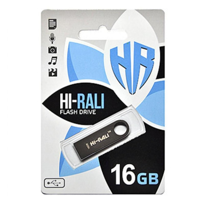 Hi-Rali 16 GB USB Flash Drive (HI-16GBSHBK)