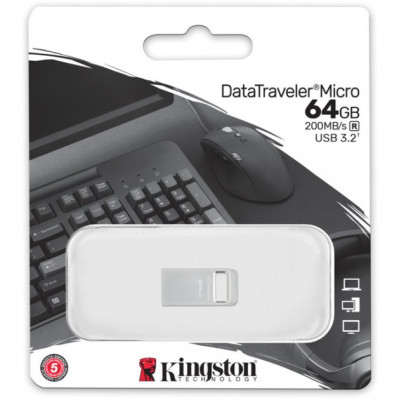 Kingston 64 GB DataTraveler Micro USB 3.2 Metal (DTMC3G2/64GB)