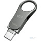 Silicon Power 128GB DriveMobile C80 USB 3.1 + Type-C Silver (SP128GBUC3C80V1S)