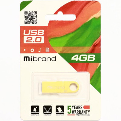Mibrand 4GB Puma USB 2.0 Gold (MI2.0/PU4U1G)