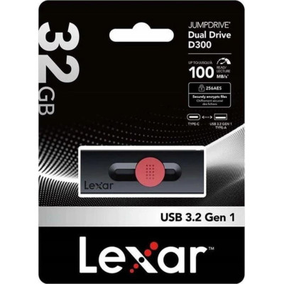 Lexar 32 GB JumpDrive Dual Drive D300 (LJDD300032G-BNBNG)