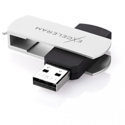 Exceleram 64 GB P2 Series White/Black USB 2.0 (EXP2U2WH2B64)