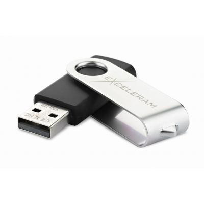 Exceleram 16 GB P1 Series Silver/Black USB 2.0 (EXP1U2SIB16)