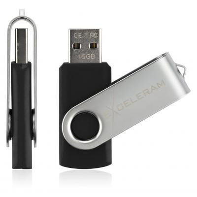 Exceleram 16 GB P1 Series Silver/Black USB 2.0 (EXP1U2SIB16)