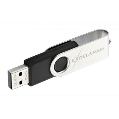 Exceleram 16 GB P1 Series Silver/Black USB 2.0 (EXP1U2SIB16)