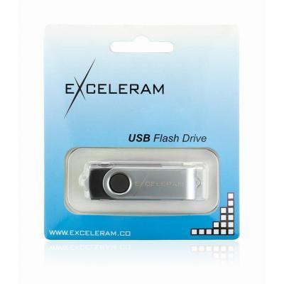 Exceleram 16 GB P1 Series Silver/Black USB 2.0 (EXP1U2SIB16)